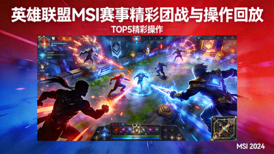 电竞视频集锦封面 - 《英雄联盟》MSI赛事精彩团战与操作回放